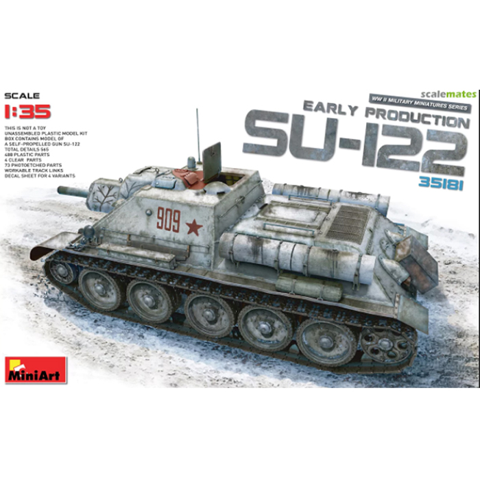 Miniart 1/35 Model Soviet Self-Propelled Gun SU-122 (Early Production)